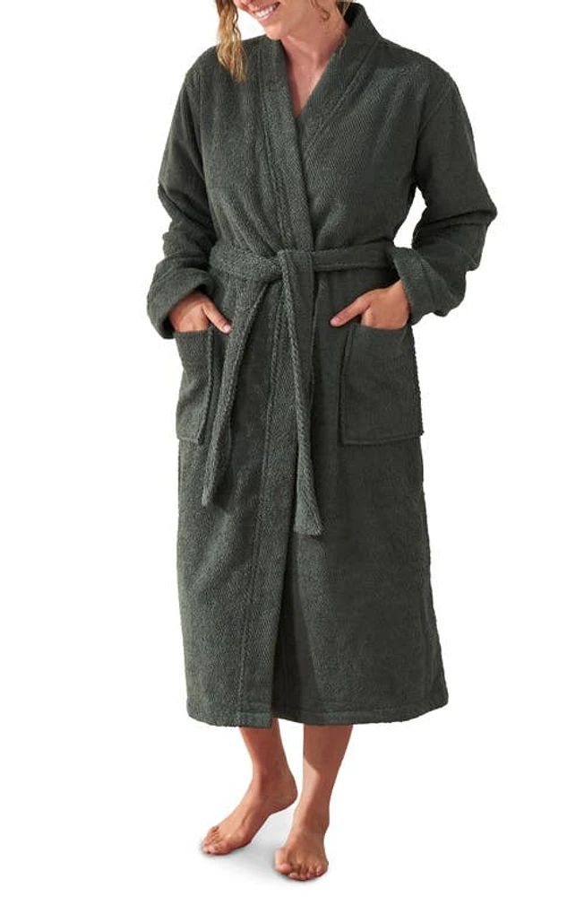 Coyuchi Gender Inclusive Air Weight Organic Cotton Robe in Shadow at Nordstrom