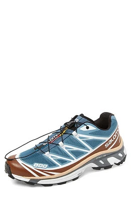 Salomon Gender Inclusive XT-6 Sneaker Aegean Blue/Tortoise/Taffy at Nordstrom, Women's