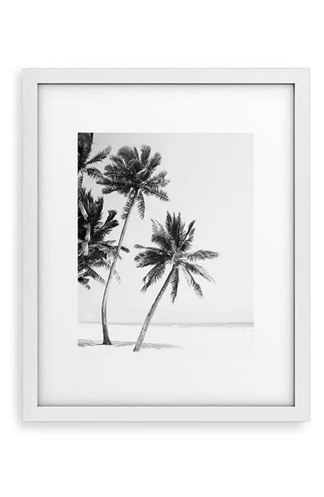 Deny Designs Island Framed Art Print in Black-White at Nordstrom