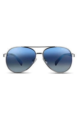 Velvet Eyewear Bonnie 52mm Gradient Aviator Sunglasses in Silver/gradient at Nordstrom