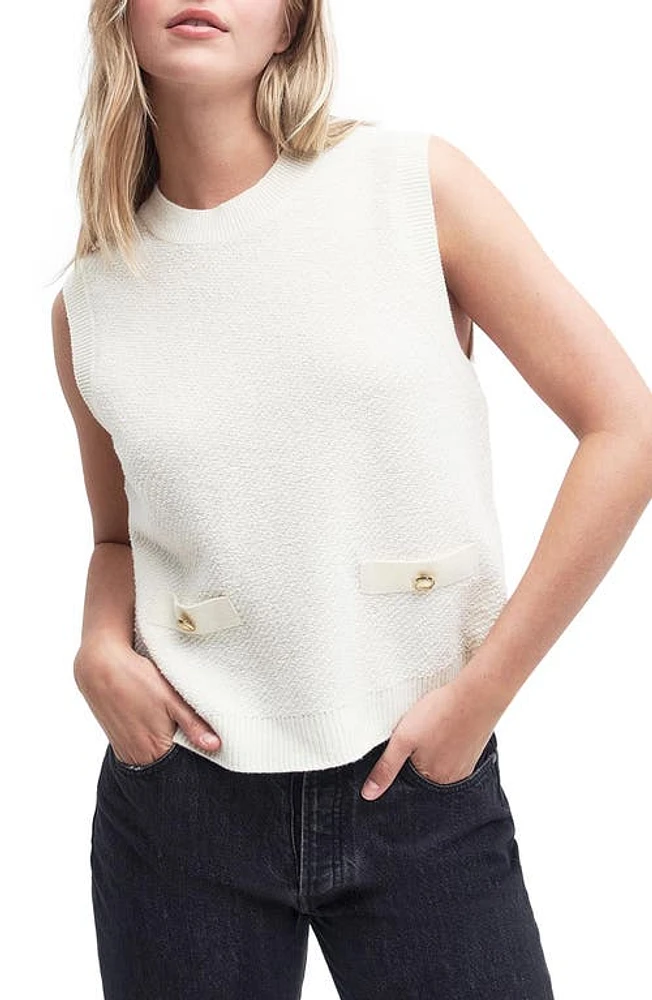 Barbour Charlene Sleeveless Sweater Antique White at Nordstrom, Us