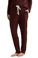 Papinelle Jada Organic Cotton Knit Pajama Pants in Espresso at Nordstrom, Size Small