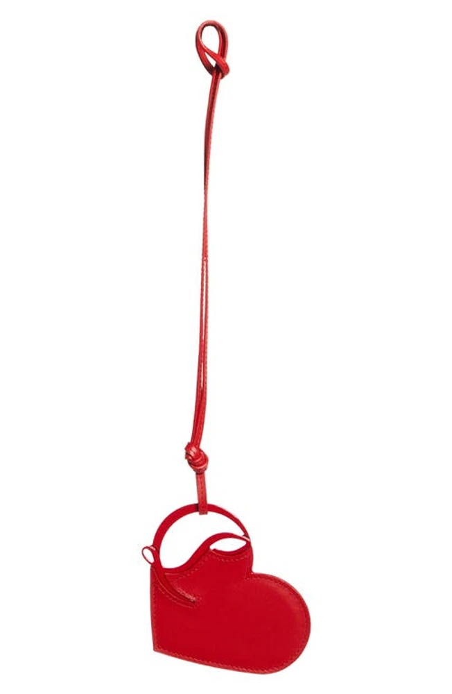 Christian Louboutin Heart Logo Cutout Leather Bag Charm in R297 Loubi/Loubi at Nordstrom