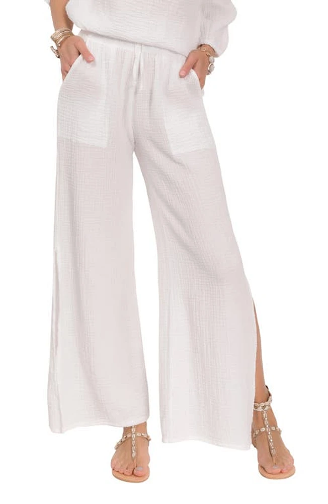 Everyday Ritual Riley Gauze Split Hem Pants at Nordstrom,