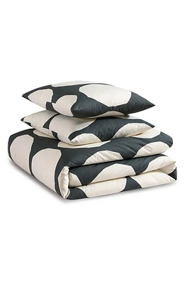 Marimekko Kivet Duvet Cover & Shams Set in Charcoal Grey at Nordstrom