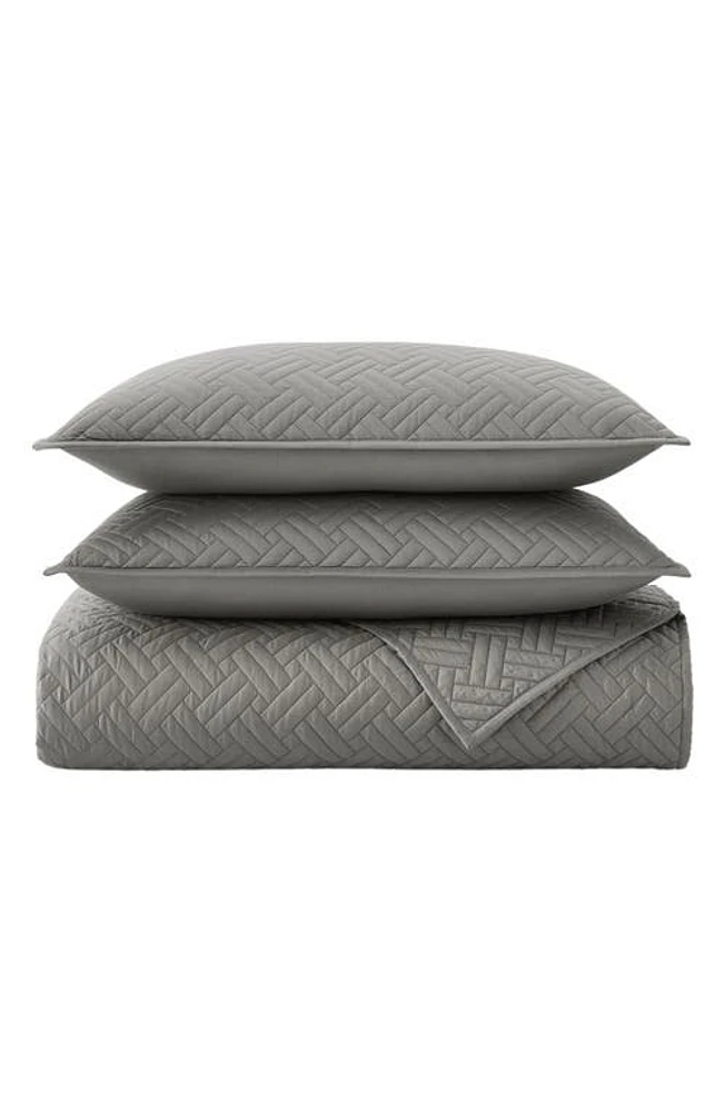 Boll & Branch Heritage Organic Cotton Quilt & Sham Set in Stone at Nordstrom