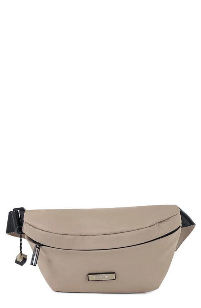 Hedgren Halo Water Repellent Belt Bag in Stone Beige at Nordstrom