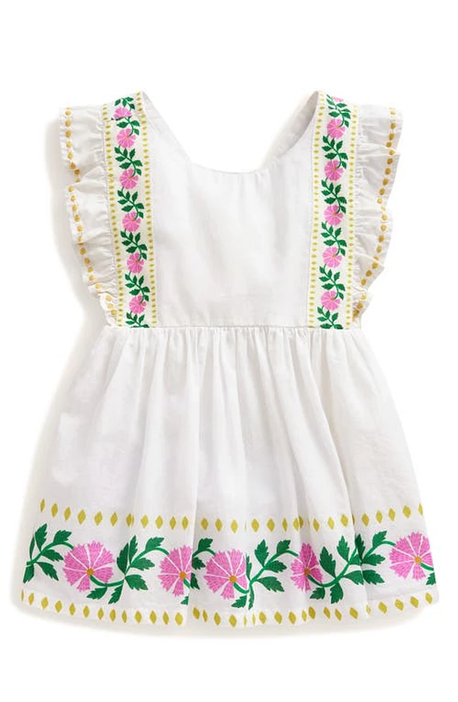 Mini Boden Kids' Bow Back Top Vanilla Pod Floral at Nordstrom,