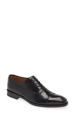 FERRAGAMO Fermin Cap Toe Oxford Nero New Biscotto at Nordstrom,