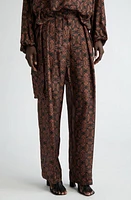 Dries Van Noten Polkar Silk Cargo Pants in Black 900 at Nordstrom, Size 6 Us