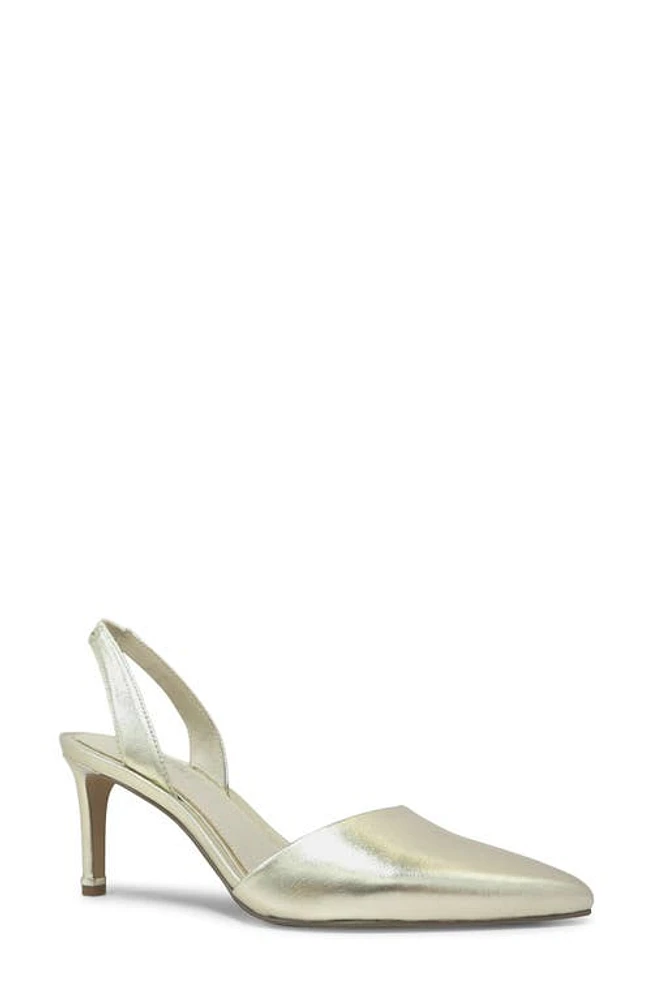 Kenneth Cole New York Riley Slingback Pointed Toe Pump Champagne at Nordstrom,