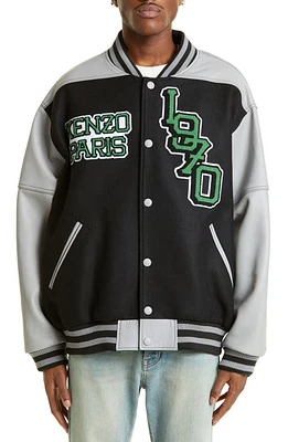 KENZO Tiger Varsity Jacket in 99J - Black at Nordstrom, Size Large