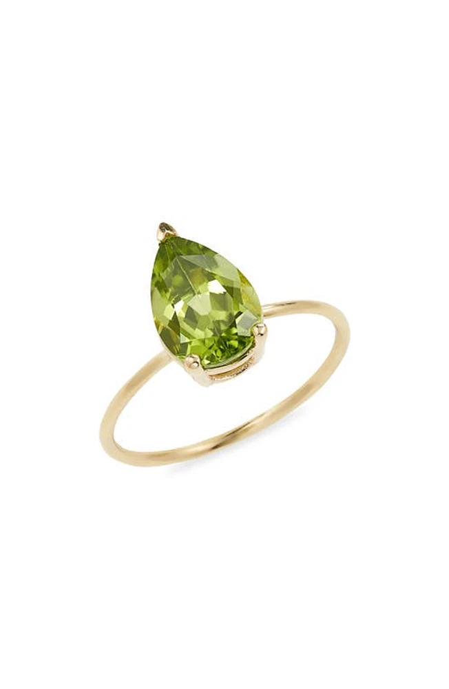 Bony Levy 14K Gold Peridot Statement Ring in 14K Yellow Gold at Nordstrom, Size 6.5