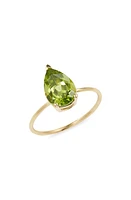 Bony Levy 14K Gold Peridot Statement Ring in 14K Yellow Gold at Nordstrom, Size 6.5