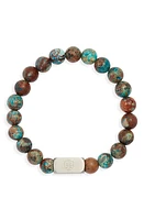 CLIFTON WILSON Men's Green Stone Bead Bracelet at Nordstrom