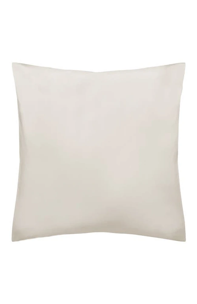 Nate Home by Nate Berkus Signature 400-Thread Count Percale Euro Sham in Parchment (Lt. Beige) at Nordstrom