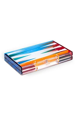 Bey-Berk Acrylic Backgammon Set in Multi Color at Nordstrom