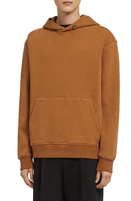 ZEGNA Oversize Cotton & Cashmere Hoodie Vicuna at Nordstrom, Us