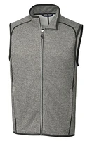 Cutter & Buck Mainsail Sweater Fleece Zip-Up Vest Heather at Nordstrom,