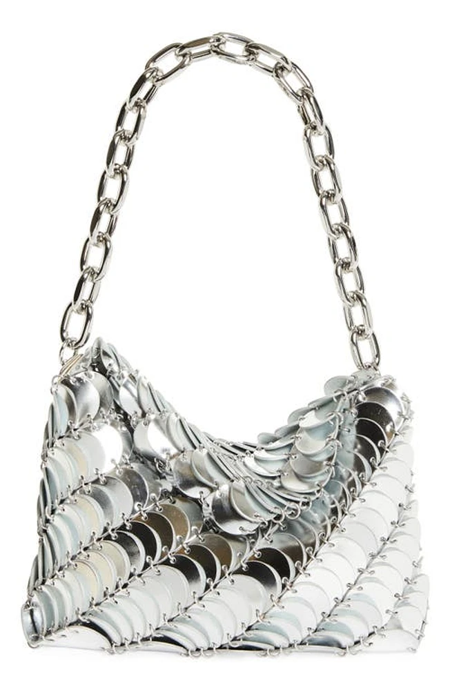 Rabanne Sac Leather Shoulder Bag in Silver at Nordstrom