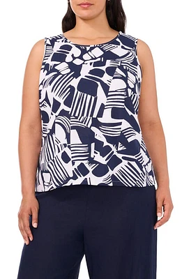 halogen(r) Linen Blend Shell Classic Navy at Nordstrom