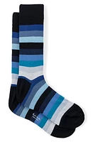 Paul Smith Floyd Stripe Cotton Blend Dress Socks in Navy at Nordstrom