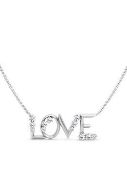 HauteCarat Love Lab Created Diamond Necklace in 18K Gold at Nordstrom