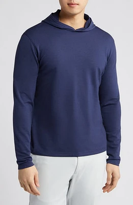 Peter Millar Crown Crafted Excursionist Flex Vantage Hoodie Navy at Nordstrom,