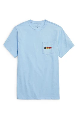 vineyard vines First Mate Cotton Graphic Pocket T-Shirt Jake Blue at Nordstrom,