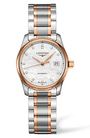 Longines Master Automatic Diamond Bracelet Watch, 29mm in Silver/Mop/Silver at Nordstrom