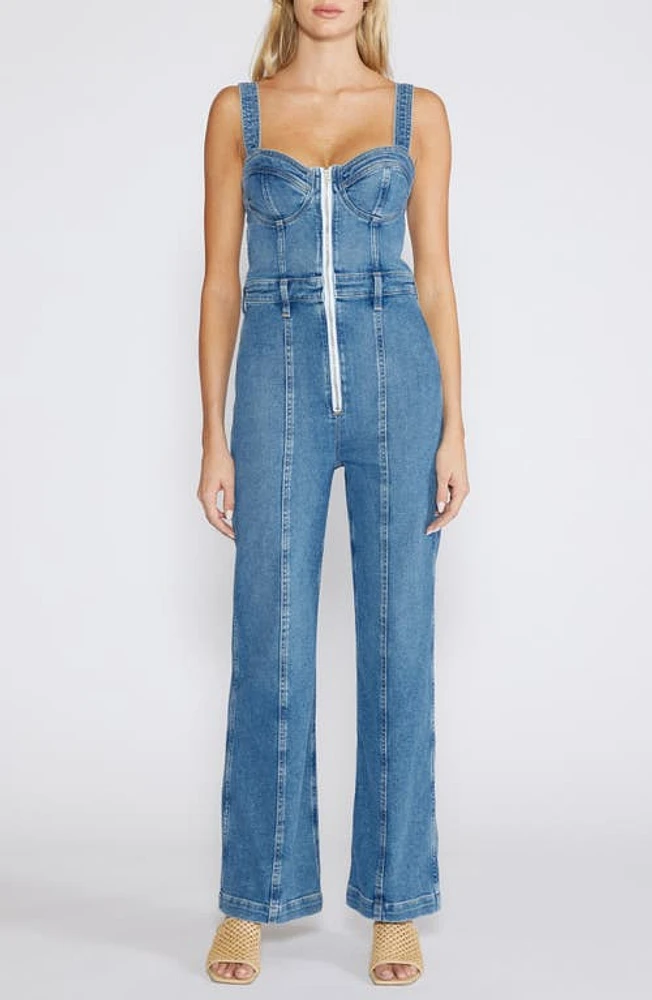 ÉTICA Anna Bustier Denim Jumpsuit Coba at Nordstrom,