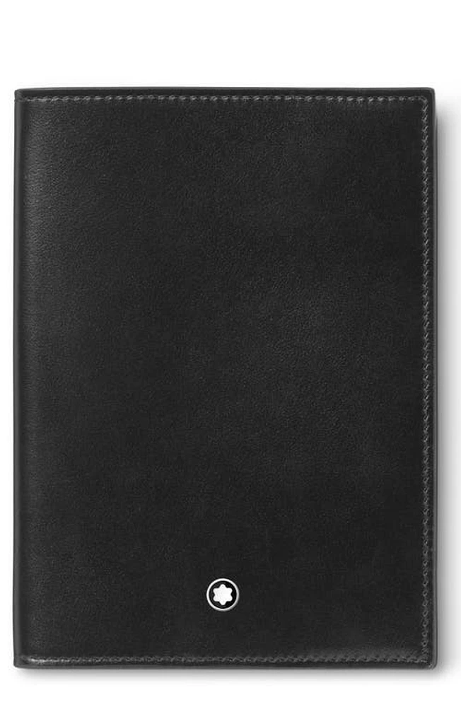 Montblanc Meisterstück Leather Passport Holder in Black at Nordstrom