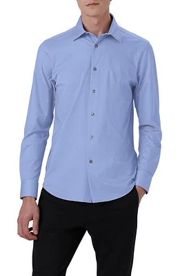 Bugatchi James OoohCotton Trim Fit Stripe Button-Up Shirt at Nordstrom,