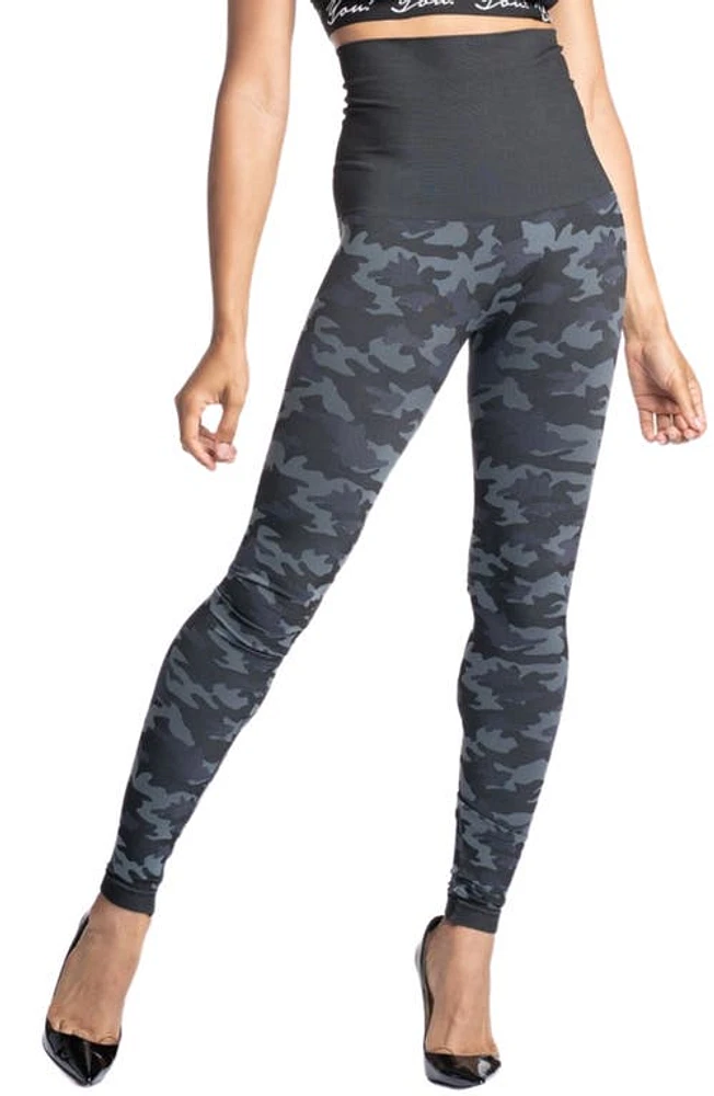 Preggo Leggings Snapback Postpartum Black Camo at Nordstrom,