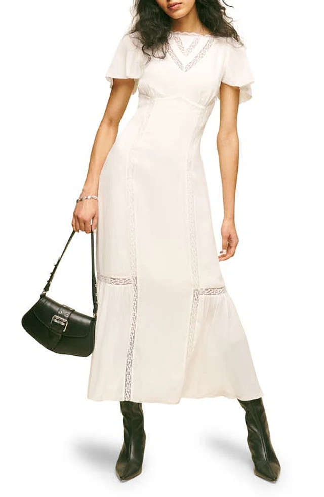 Nordstrom Reformation Domini Empire Waist Dress White at Nordstrom, | The  Summit