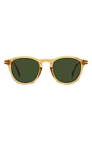 David Beckham Eyewear 49mm Round Sunglasses in Yellow Havana Brown at Nordstrom