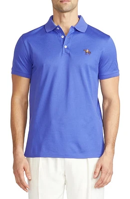 Ralph Lauren Purple Label Embroidered Standing Horse Cotton Piqué Polo Classic Copen Blue at Nordstrom,