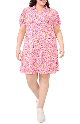 CeCe Floral Knit Dress New Ivory at Nordstrom,