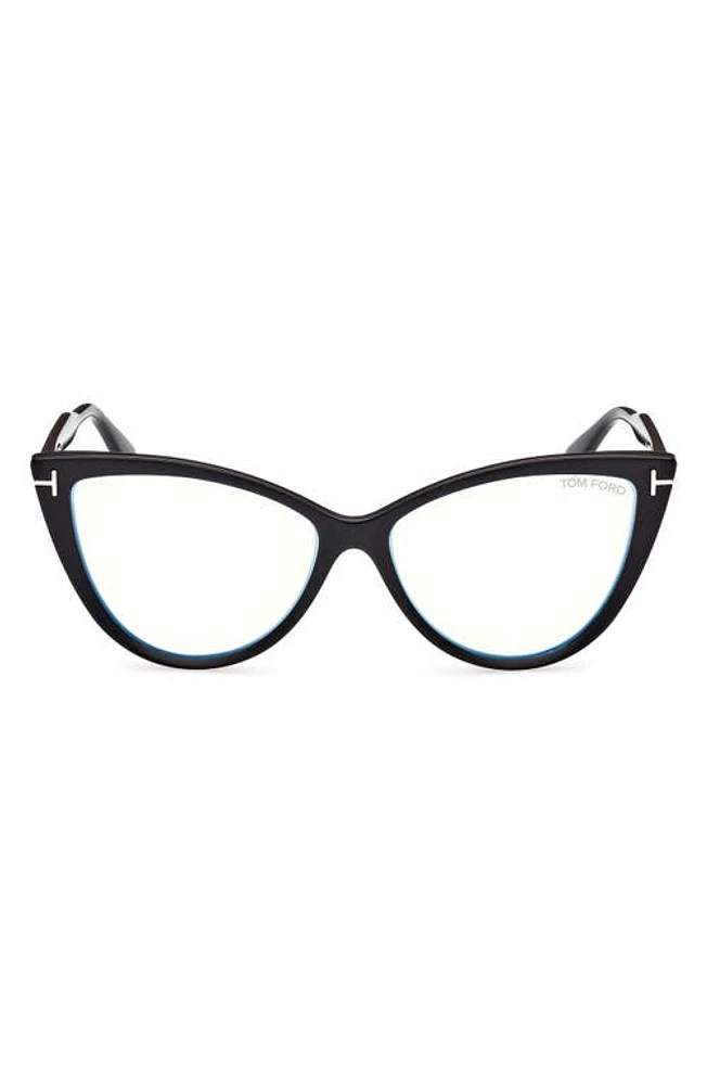 TOM FORD 56mm Blue Light Blocking Glasses in /Other at Nordstrom