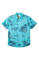 Quiksilver Kids' Apero Classic Short Sleeve Cotton Button-Up Shirt at Nordstrom,