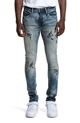 PRPS Llewellyn Distressed Skinny Jeans Indigo at Nordstrom,