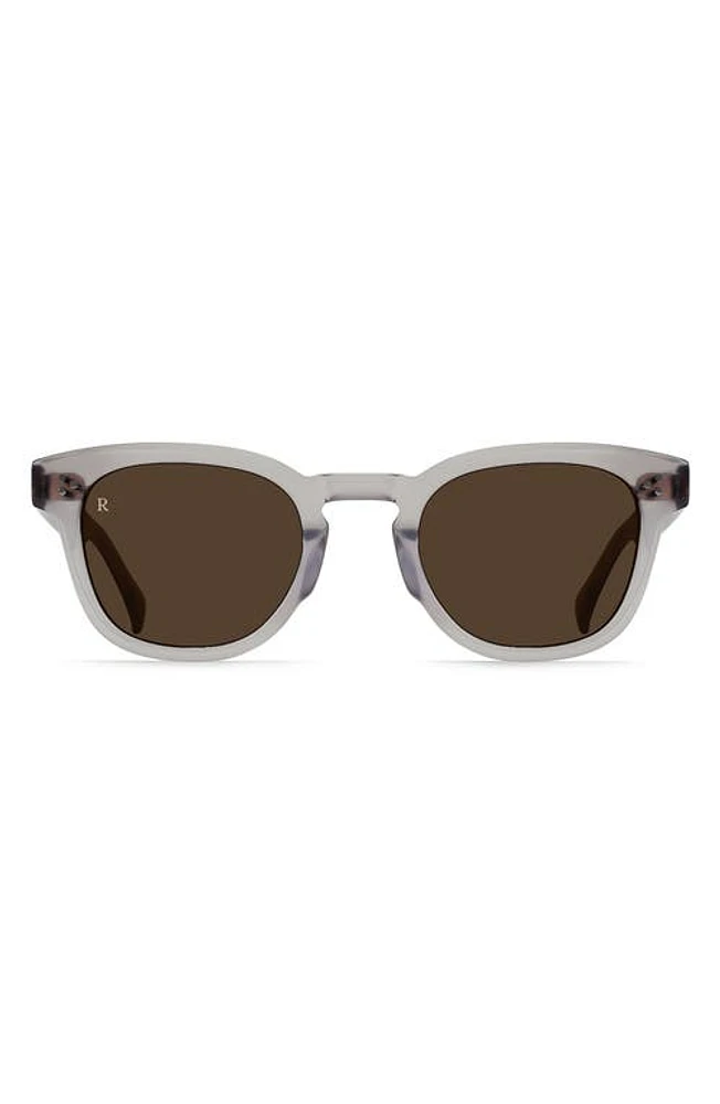 RAEN Squire 49mm Round Sunglasses in Shadow Grey/Vibrant Brown at Nordstrom