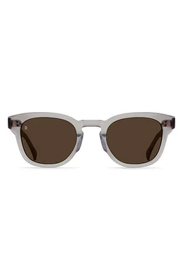 RAEN Squire 49mm Round Sunglasses in Shadow Grey/Vibrant Brown at Nordstrom