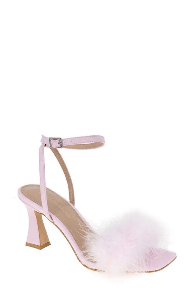 bcbg Relby Faux Feather Sandal Ballerina at Nordstrom,