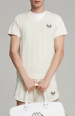 PUMA x Palomo T7 Sweater Vest Warm White at Nordstrom,