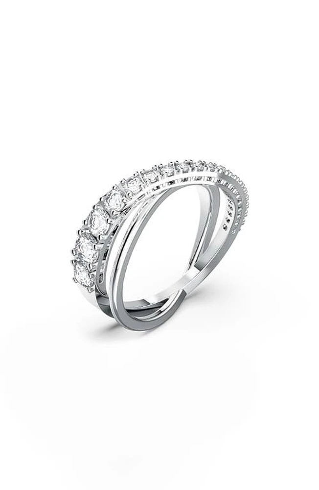 Swarovski Cubic Zirconia Twist Ring in White at Nordstrom