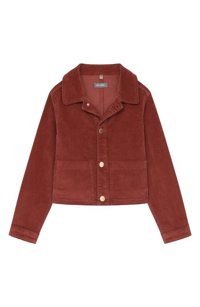 DL1961 Kids' Manning Corduroy Jacket Paprika at Nordstrom,