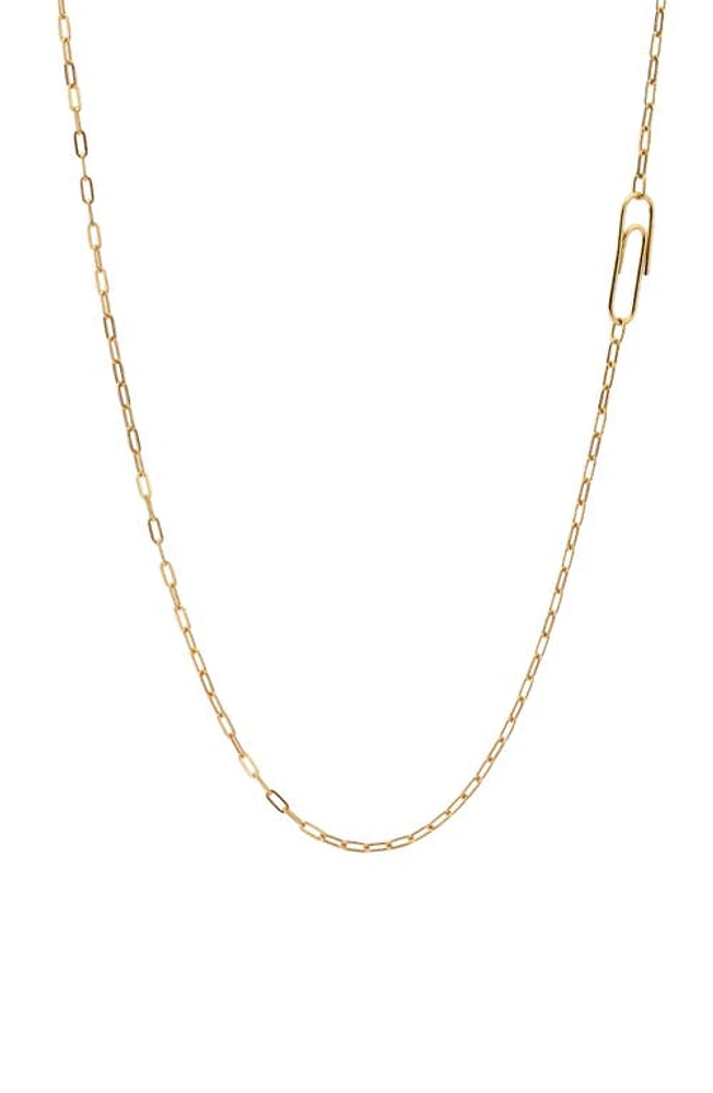 Miansai Volt Paper Clip Link Necklace in Polished Gold at Nordstrom, Size 24