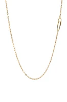 Miansai Volt Paper Clip Link Necklace in Polished Gold at Nordstrom, Size 24