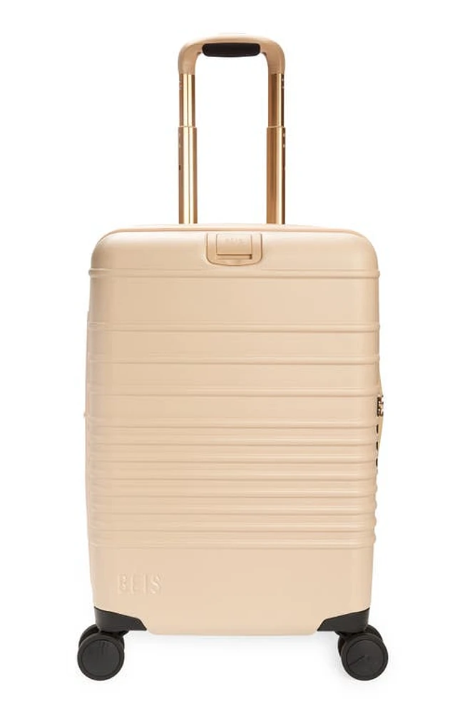 Béis The 21-Inch Carry-On Roller in Beige at Nordstrom